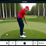 **

A personalized golf lesson in Russia. A golf coach is analyzing a student's swing using video analysis software on a tablet. The background shows a putting green with other golfers. Focus on the interaction and modern technology. Include elements that reflect Russian culture, such as birch trees or traditional clothing, if appropriate for a golf setting. The atmosphere is supportive and encouraging.

**